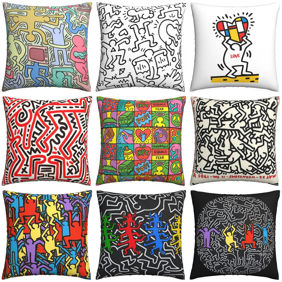 Fun Geometric Abstract Graffiti Pillowcase Harlem Full Color Square Pillowcase Polyester Print Sofa Cushion Cover
Fun Geometric Abstract Graffiti Pillowcase Harlem Full Color Square Pillowcase Polyester Print Sofa Cushion Cover
