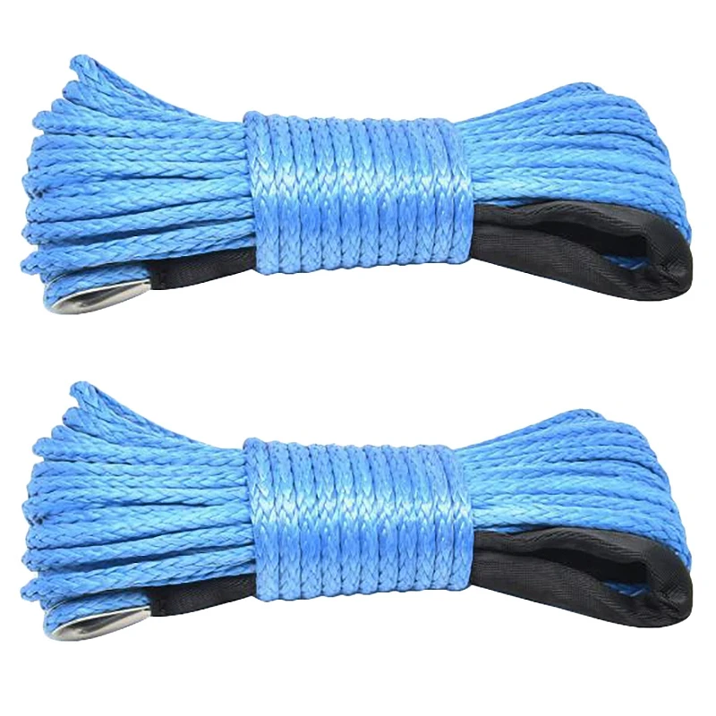 2X 7700Lbs Electric Winch Rope Nylon Rope High Strength Fiber Rope 6Mmx15m Car Trailer Rope Trailer Belt
2X 7700Lbs Electric Winch Rope Nylon Rope High Strength Fiber Rope 6Mmx15m Car Trailer Rope Trailer Belt