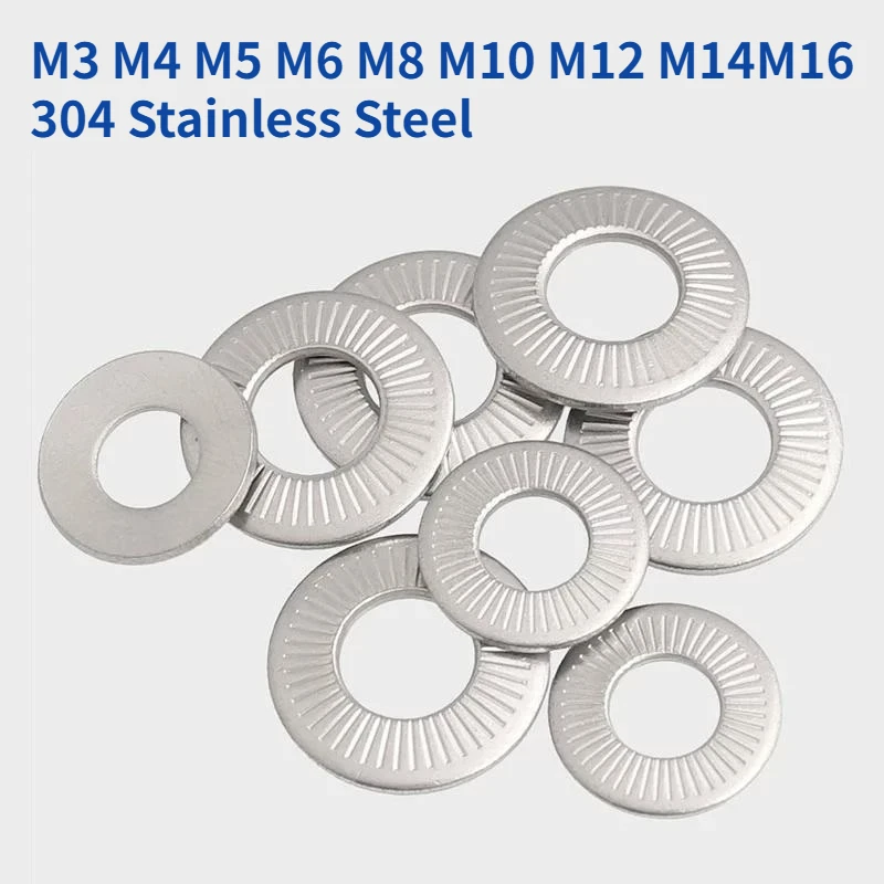 1/3/5/10/20pcs M3 M4 M5 M6 M8 M10 M12 M14M16 304 Stainless Steel Disc Spring Serrated Lock Washer Conical Knurled Elastic Gasket
1/3/5/10/20pcs M3 M4 M5 M6 M8 M10 M12 M14M16 304 Stainless Steel Disc Spring Serrated Lock Washer Conical Knurled Elastic Gasket