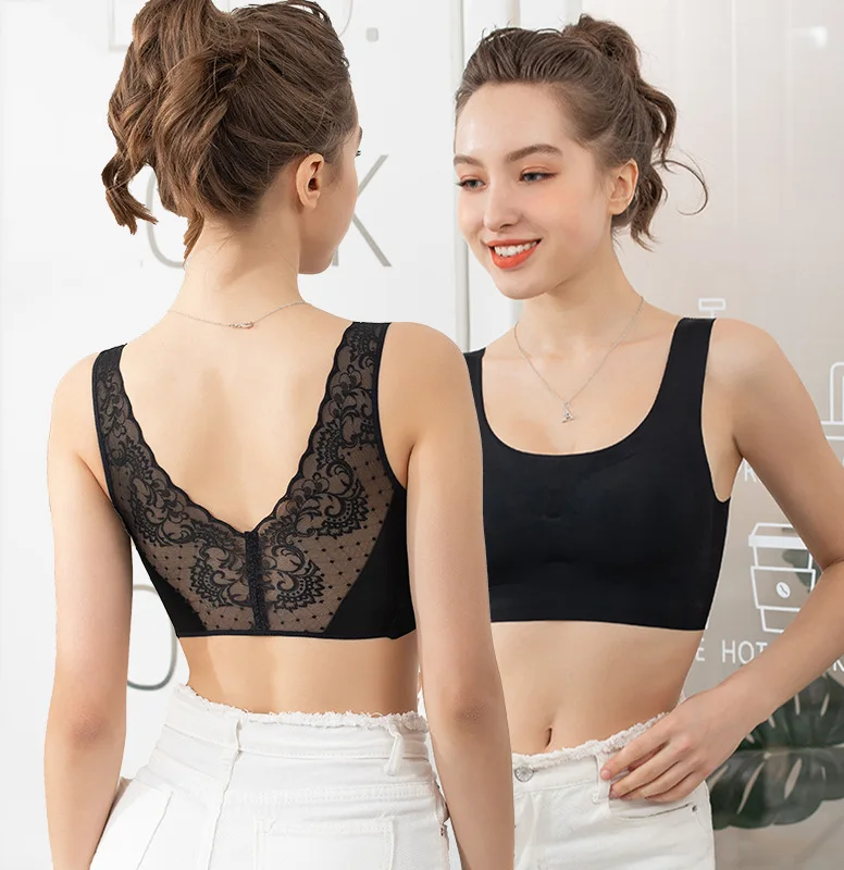 CANLEKALEI Plus Size Women's Bra Underwear Lingerie Ladies Top Push Up Sexy Lace Beautiful Back Sleeping Best Type Mesh Backless
CANLEKALEI Plus Size Women's Bra Underwear Lingerie Ladies Top Push Up Sexy Lace Beautiful Back Sleeping Best Type Mesh Backless