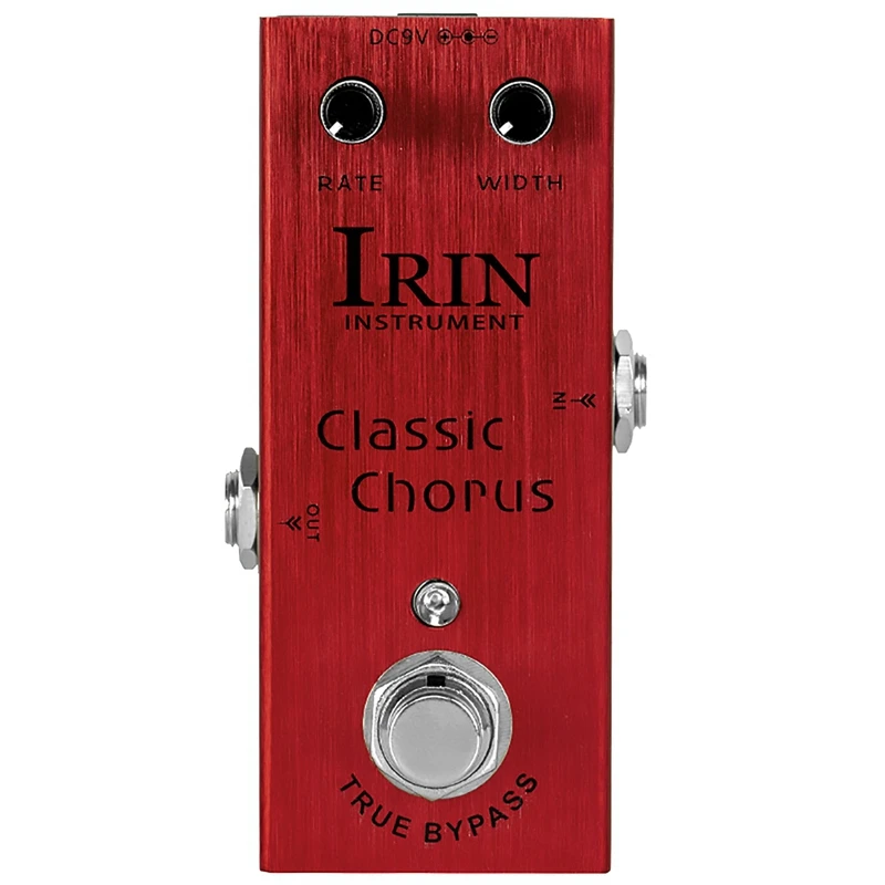 IRIN Guitar Effector Chorus Professional Single Block Small Effector Brushed Red
IRIN Guitar Effector Chorus Professional Single Block Small Effector Brushed Red