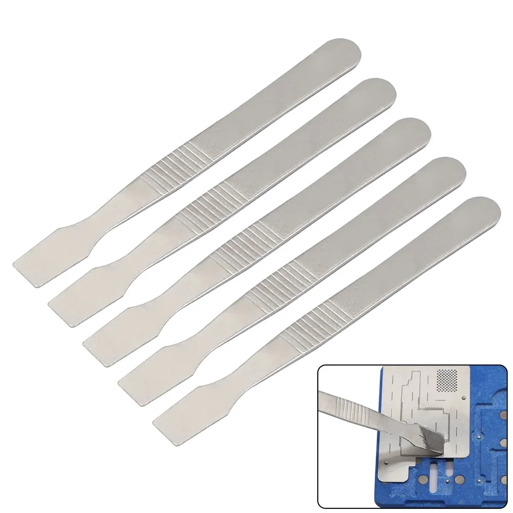 5Pcs Metal Spudger Disassemble Crowbar Phone Repair Tools 120x11mm Stainless Steel Solding Paste Spudger For Electronic Repair
5Pcs Metal Spudger Disassemble Crowbar Phone Repair Tools 120x11mm Stainless Steel Solding Paste Spudger For Electronic Repair