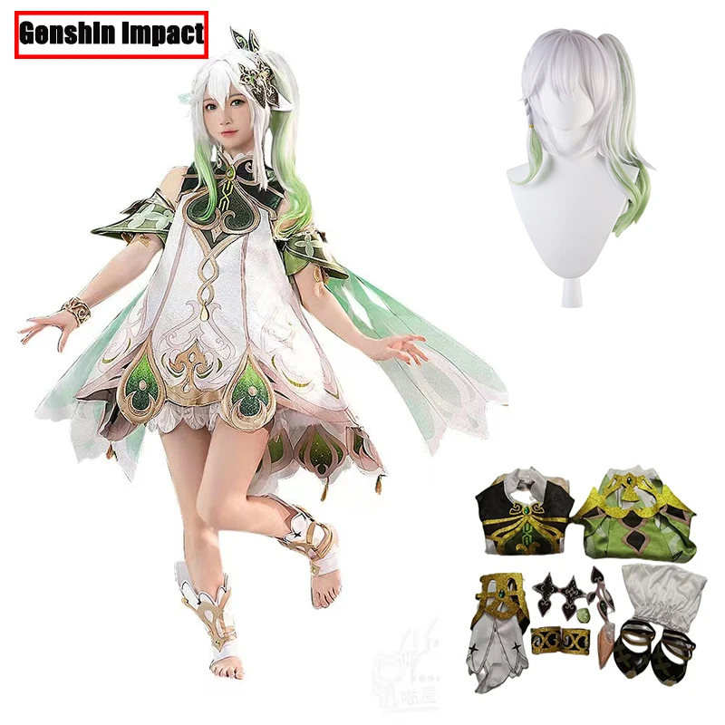 Genshin Impact Nahida Lesser Lord Kusanali Cosplay Costume Anime Game Genshin Nahida Wig Dress Halloween Party Costumes Outfit
Genshin Impact Nahida Lesser Lord Kusanali Cosplay Costume Anime Game Genshin Nahida Wig Dress Halloween Party Costumes Outfit