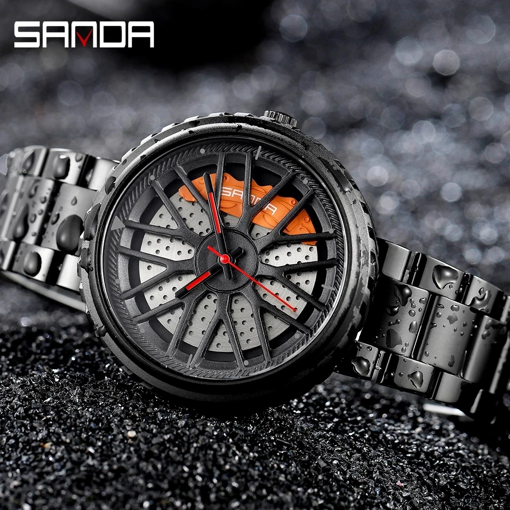 SANDA 2023 Fashion New Men Watch Leather Strap Creative Wheel Dial Car Watches Waterproof Quartz Wristwatch Montre Homme 1042
SANDA 2023 Fashion New Men Watch Leather Strap Creative Wheel Dial Car Watches Waterproof Quartz Wristwatch Montre Homme 1042