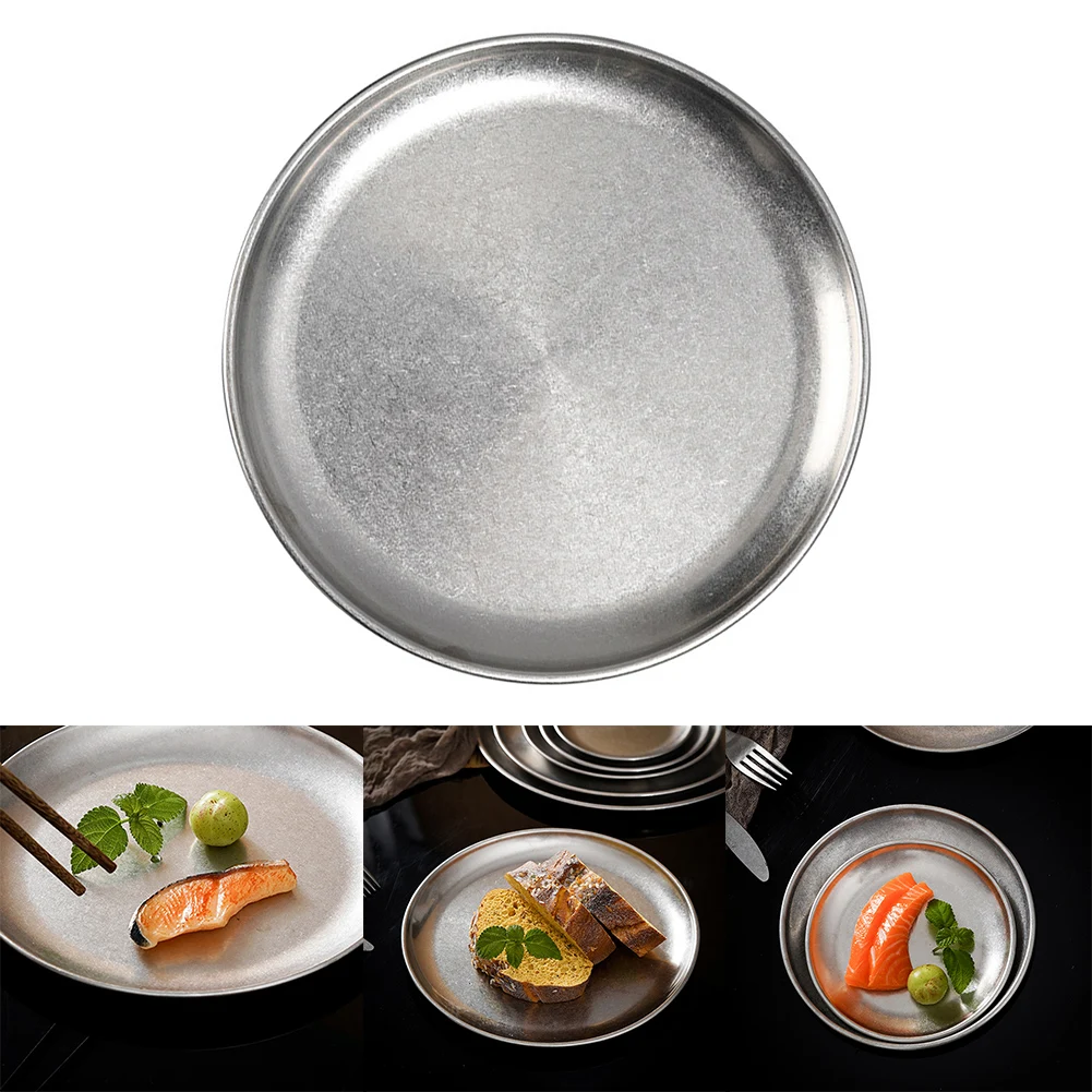 1pc Outdoor Camping BBQ Plate Stainless Steel Round Plate Double-Walled Plate Fruit For Picnic Kitchen Camping Accessories
1pc Outdoor Camping BBQ Plate Stainless Steel Round Plate Double-Walled Plate Fruit For Picnic Kitchen Camping Accessories