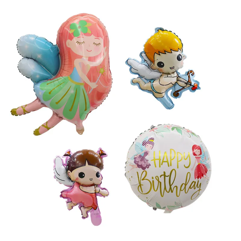 Mini Little Angel Cartoon Aluminum Film Balloon Flower Fairy Girl Shape Balloon Birthday Party Decoration Toy Balloons
Mini Little Angel Cartoon Aluminum Film Balloon Flower Fairy Girl Shape Balloon Birthday Party Decoration Toy Balloons