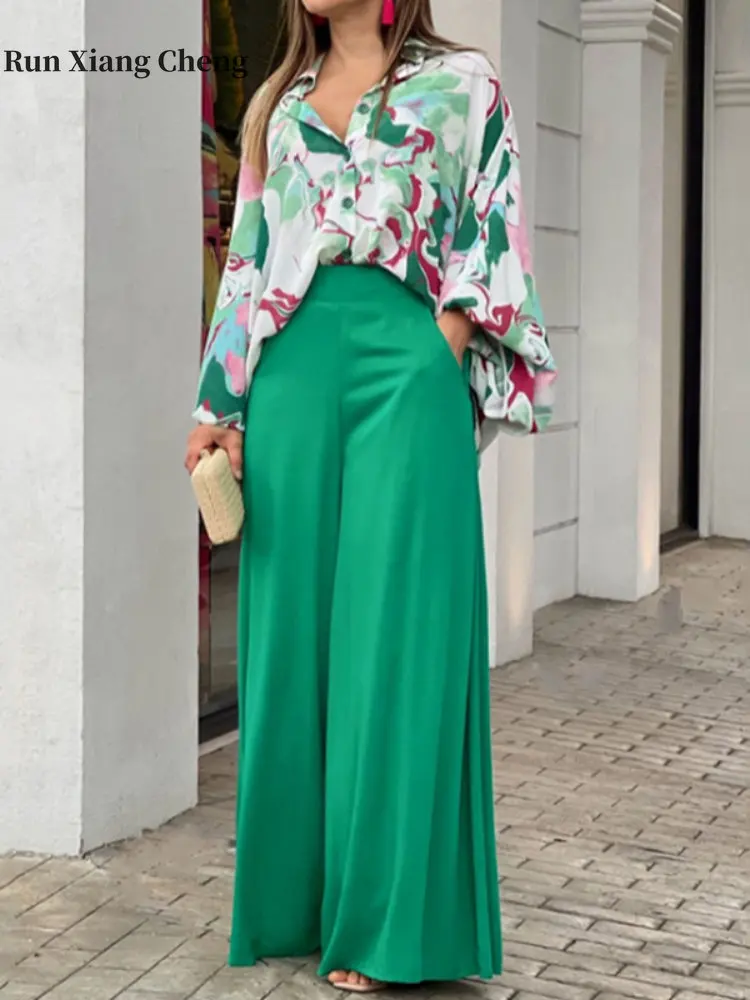 Women's Tracksuit 2023 New Printed Shirt Temperament Fashion Casual Suit Chic and Elegant Wide Leg Pants Two Piece Set for Women
Women's Tracksuit 2023 New Printed Shirt Temperament Fashion Casual Suit Chic and Elegant Wide Leg Pants Two Piece Set for Women