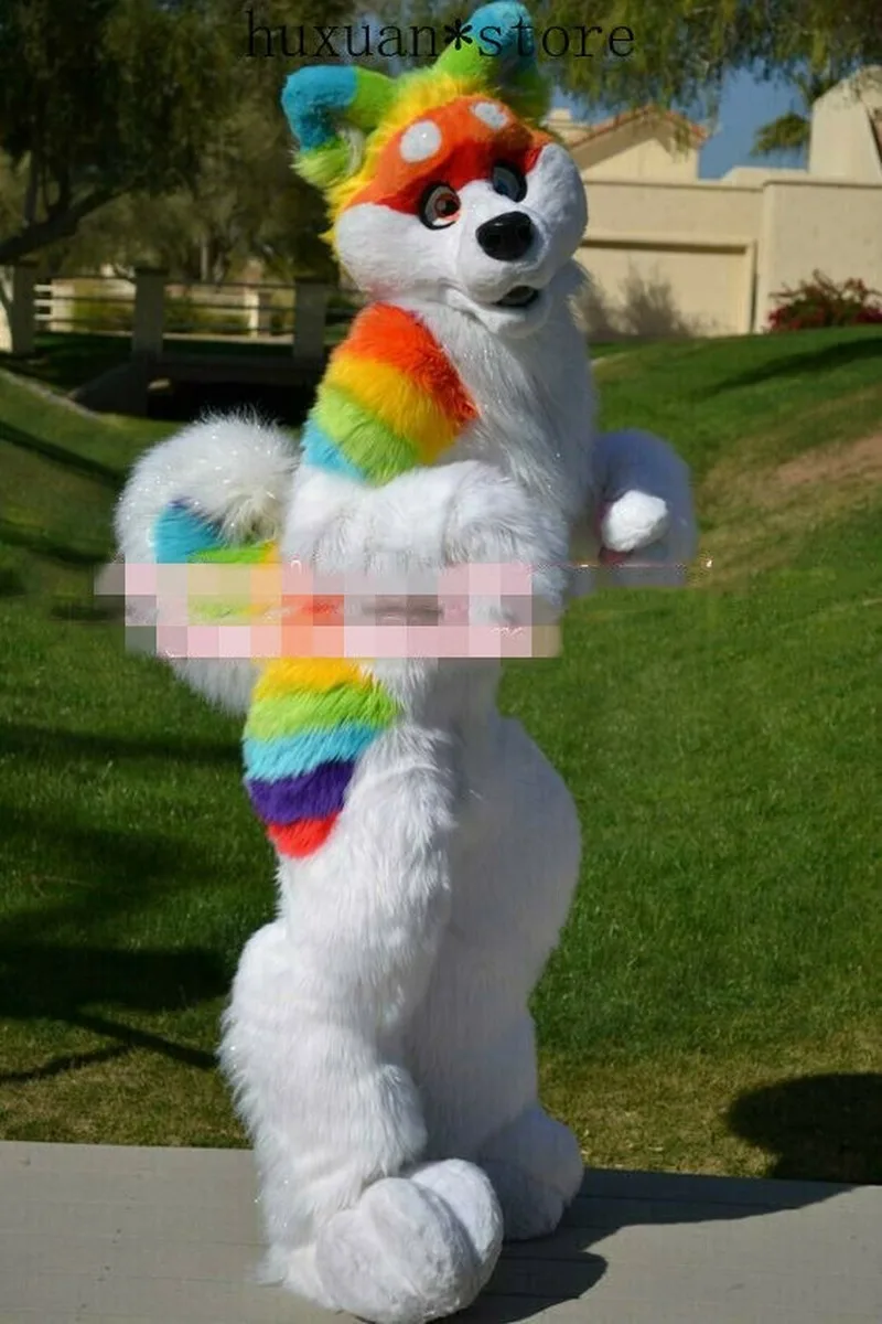 Rainbow Husky Dog Wolf Furry Fursuit Mascot Costume Dog Fursuit Suits Cosplay Birthday Party Dress Outfits Christmas
Rainbow Husky Dog Wolf Furry Fursuit Mascot Costume Dog Fursuit Suits Cosplay Birthday Party Dress Outfits Christmas