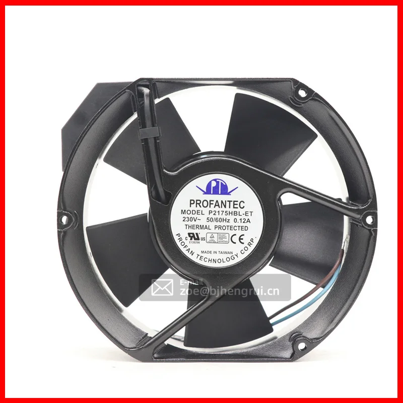 PROFANTEC P2175HBL-ET 230V AC 363 m3/h 172x150x51mm High temperature resistance Inverter Axial Flow Cooling fan
PROFANTEC P2175HBL-ET 230V AC 363 m3/h 172x150x51mm High temperature resistance Inverter Axial Flow Cooling fan
