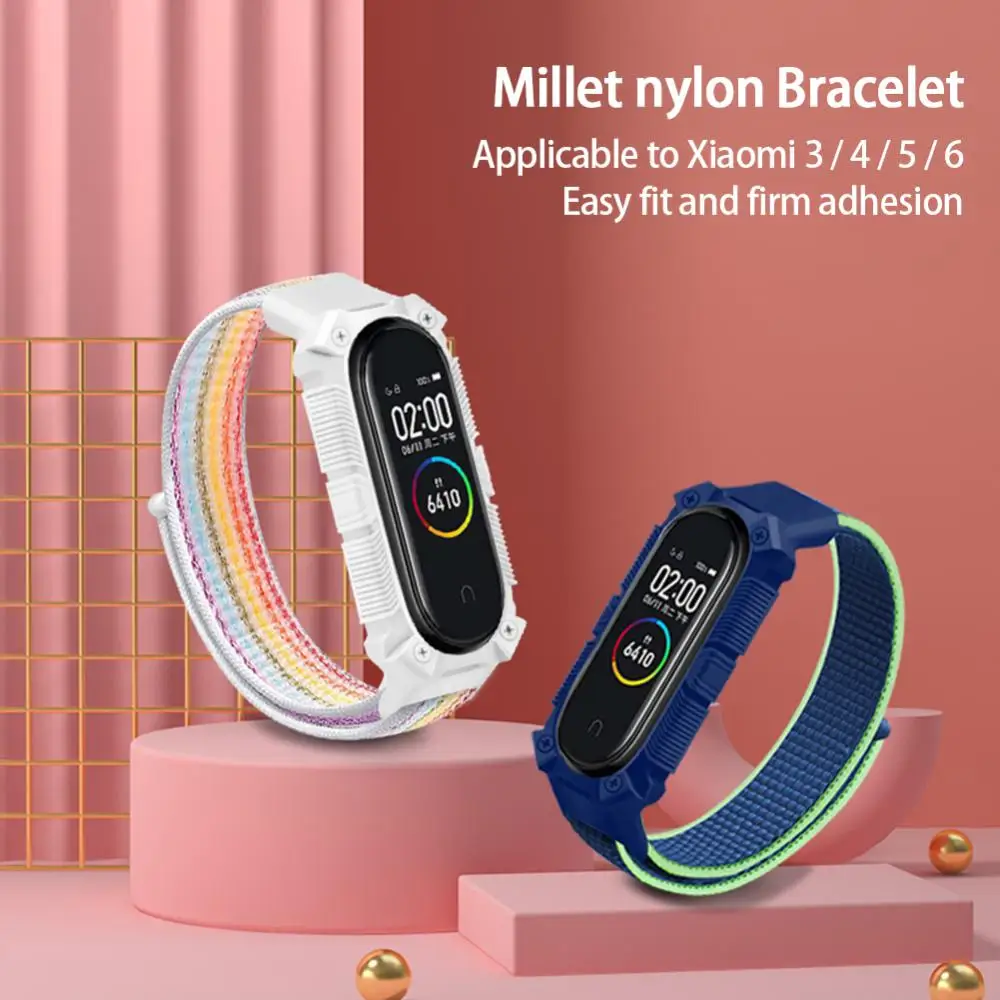 Спортивный многоцветный нейлоновый ремешок для Xiaomi Mi Band 6/5/4/3 поколения, Универсальный сменный Браслет Для Xiaomi Mi Band
Спортивный многоцветный нейлоновый ремешок для Xiaomi Mi Band 6/5/4/3 поколения, Универсальный сменный Браслет Для Xiaomi Mi Band
