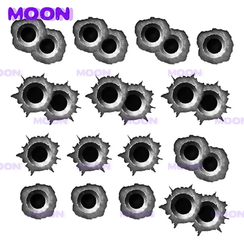 Pistol Rifle 3D Body Bullet Hole Sticker Realistic Scratch Body Decal Waterproof Sunscreen Car Sticker Exterior Accessories
Pistol Rifle 3D Body Bullet Hole Sticker Realistic Scratch Body Decal Waterproof Sunscreen Car Sticker Exterior Accessories