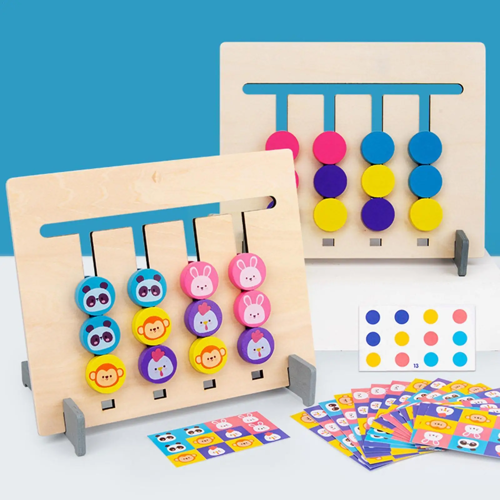 Four Color Puzzle Game Sliding Sorting Matching Game Early Toy Toys Used Color Cognitive Kid Education Wood Animal Educatio Y4W7
Four Color Puzzle Game Sliding Sorting Matching Game Early Toy Toys Used Color Cognitive Kid Education Wood Animal Educatio Y4W7