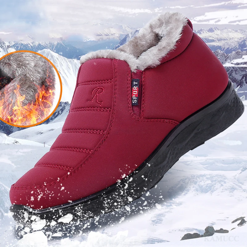 Snow Boots Women Winter Shoes Slip on Waterproof Women Ankle Booties Solid Warm Fur Outdoor Comfortable Footwears 36-44
Snow Boots Women Winter Shoes Slip on Waterproof Women Ankle Booties Solid Warm Fur Outdoor Comfortable Footwears 36-44