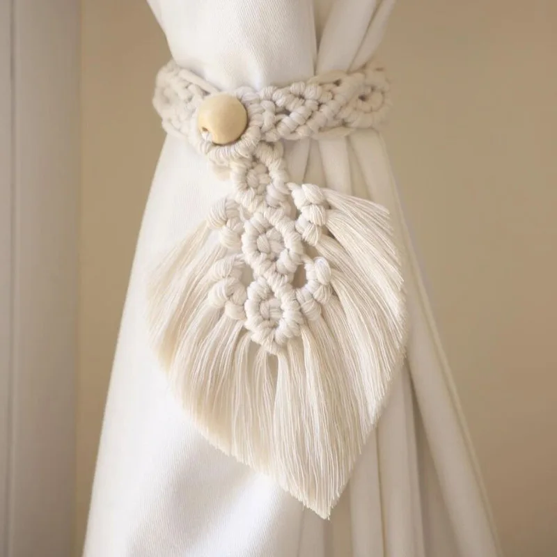 Nordic style Cotton Rope Hand-woven Curtains Curtain Straps Bohemian Decoration Hotel Curtains Tie Rope Home Decor
Nordic style Cotton Rope Hand-woven Curtains Curtain Straps Bohemian Decoration Hotel Curtains Tie Rope Home Decor
