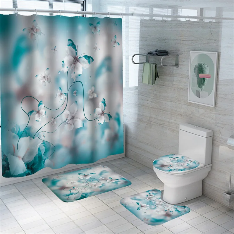 Colorful Butterfly Shower Curtain 3D Print Bathroom Curtain Waterproof For Girls Women Home Bathroom Decor Flowers Bath Curtains
Colorful Butterfly Shower Curtain 3D Print Bathroom Curtain Waterproof For Girls Women Home Bathroom Decor Flowers Bath Curtains