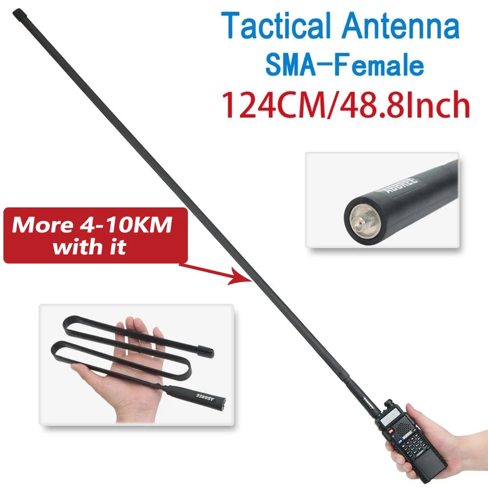 Abbree Walkie Talkie cs тактическая Складная антенна SMA-Female VHF UHF Двухдиапазонная для Baofeng
Abbree Walkie Talkie cs тактическая Складная антенна SMA-Female VHF UHF Двухдиапазонная для Baofeng