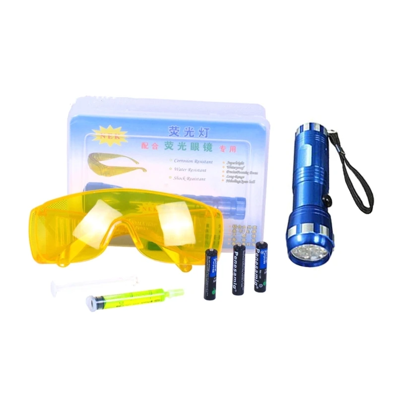 D7WD Upgraded Auto Air Conditioner Leak Detector UV-Flashlight Refrigerant Leak Test
D7WD Upgraded Auto Air Conditioner Leak Detector UV-Flashlight Refrigerant Leak Test