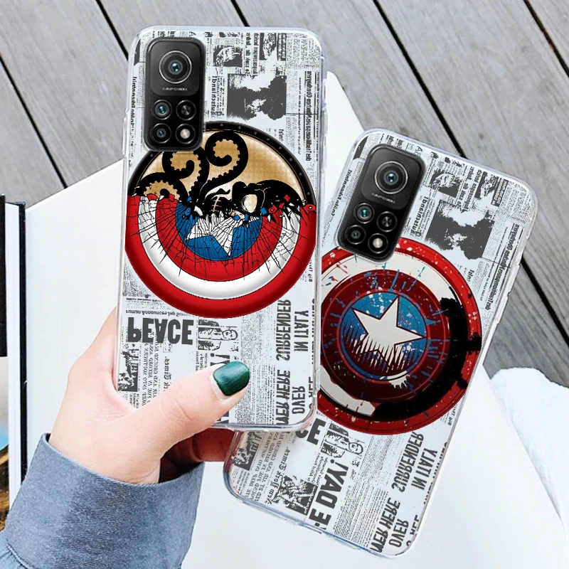 Luxury Marvel Captain Logo Art For Xiaomi Redmi K50 K40 Gaming 10 10C 9AT 9A 9C 9T 8 7A 6A 5 4X Transparent Phone Case Cover 
Luxury Marvel Captain Logo Art For Xiaomi Redmi K50 K40 Gaming 10 10C 9AT 9A 9C 9T 8 7A 6A 5 4X Transparent Phone Case Cover