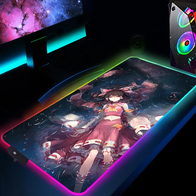 Touhou Project Hakurei Reimu Desk Mat LED Mouse Mats RGB Mousepad Gamer Pads Xxl Large Pc Accessories Gaming Pad Mause Backlight
Touhou Project Hakurei Reimu Desk Mat LED Mouse Mats RGB Mousepad Gamer Pads Xxl Large Pc Accessories Gaming Pad Mause Backlight