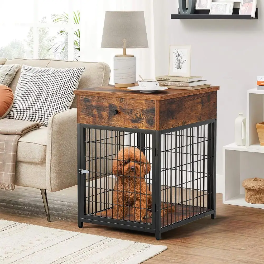 28.9 Inch Small Pet Dog Cage Furniture Vintage Wooden Kennel With Flip Drawers Pet Home
28.9 Inch Small Pet Dog Cage Furniture Vintage Wooden Kennel With Flip Drawers Pet Home