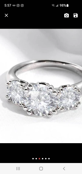 JOVOVASMILE Custom Moissanite size 4.5 4ct center and 2ct on both sides 14k SOLID WHITE GOLD round brilliant cut moissanit
JOVOVASMILE Custom Moissanite size 4.5 4ct center and 2ct on both sides 14k SOLID WHITE GOLD round brilliant cut moissanit