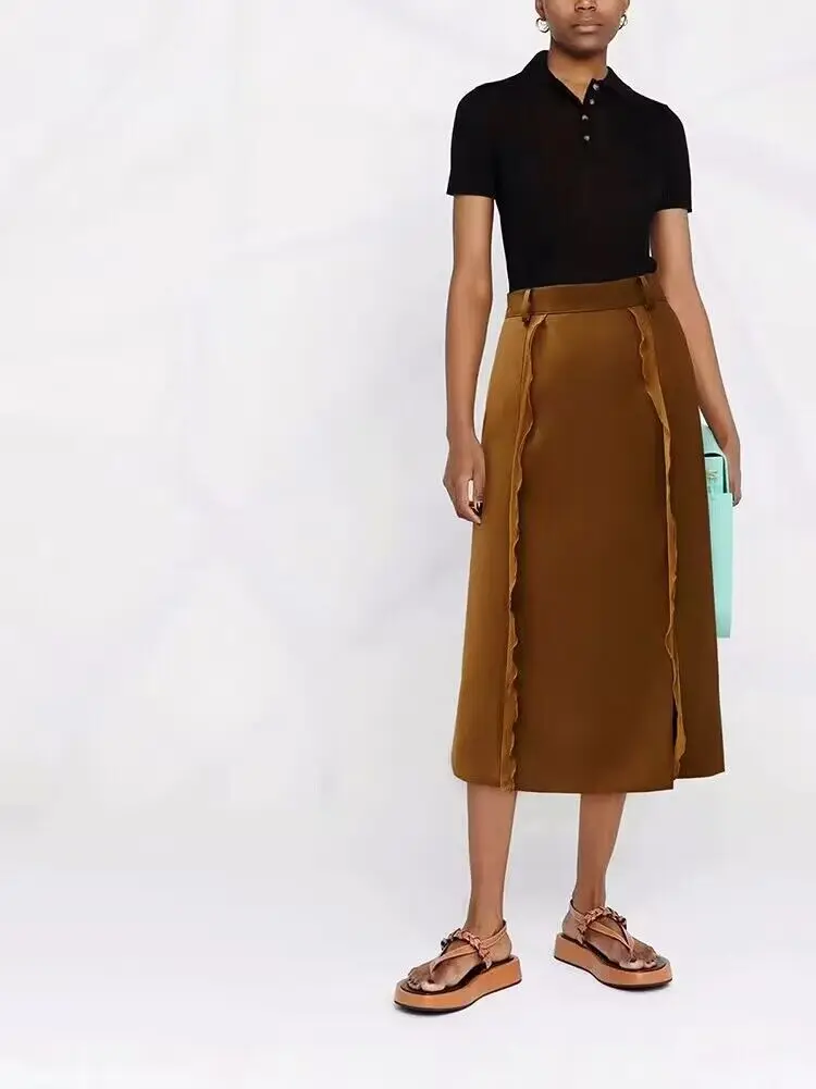 Skirt For Women 2023 Fashion Casual Solid Color Fashion Polyester Fiber Skirt Side Zipper Placket Yarn Tassel Decoration
Skirt For Women 2023 Fashion Casual Solid Color Fashion Polyester Fiber Skirt Side Zipper Placket Yarn Tassel Decoration