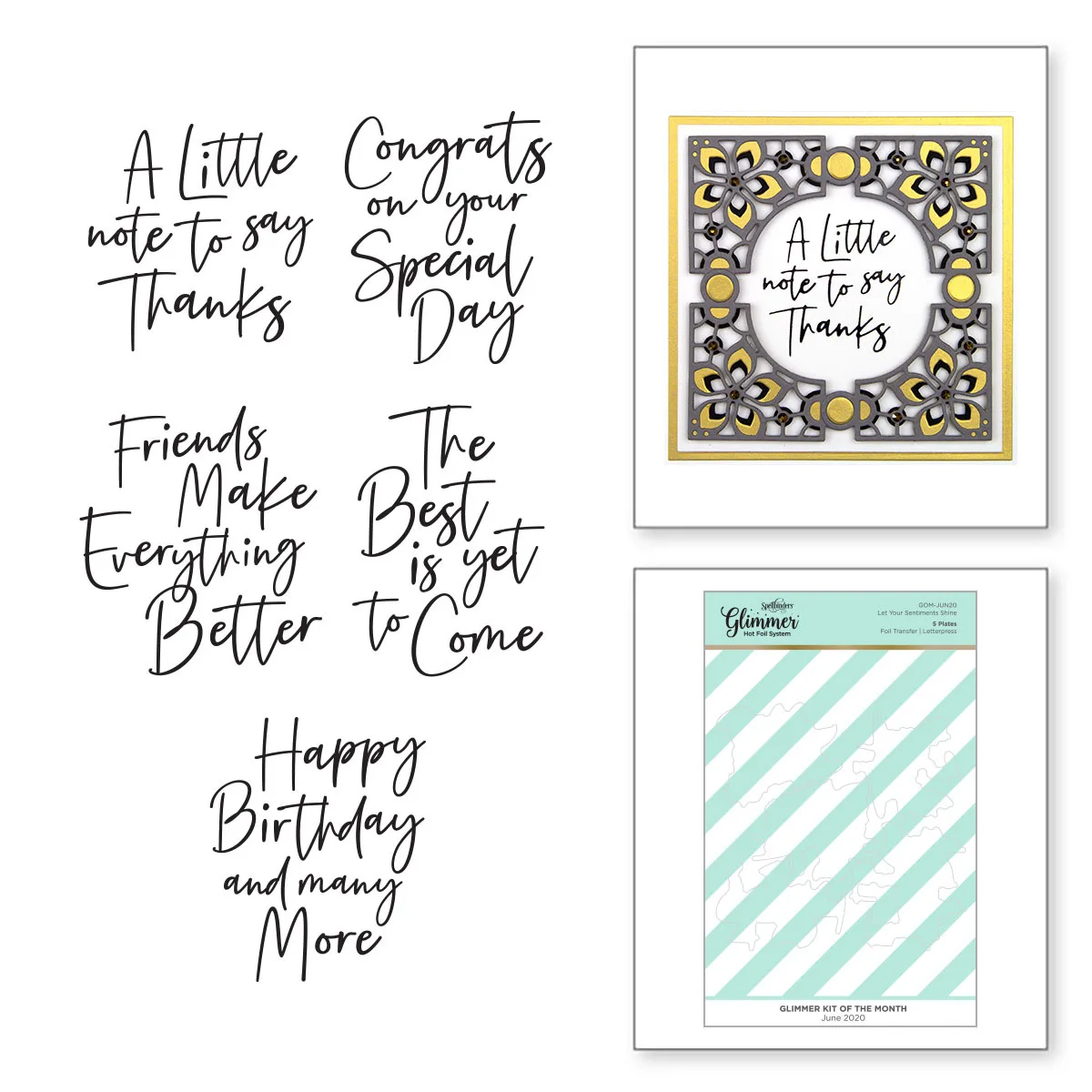 Let Your Sentiments Shine Hot Foil for DIY Scrapbooking Crafts Cut Maker Photo Album Template Handmade Decoration
Let Your Sentiments Shine Hot Foil for DIY Scrapbooking Crafts Cut Maker Photo Album Template Handmade Decoration