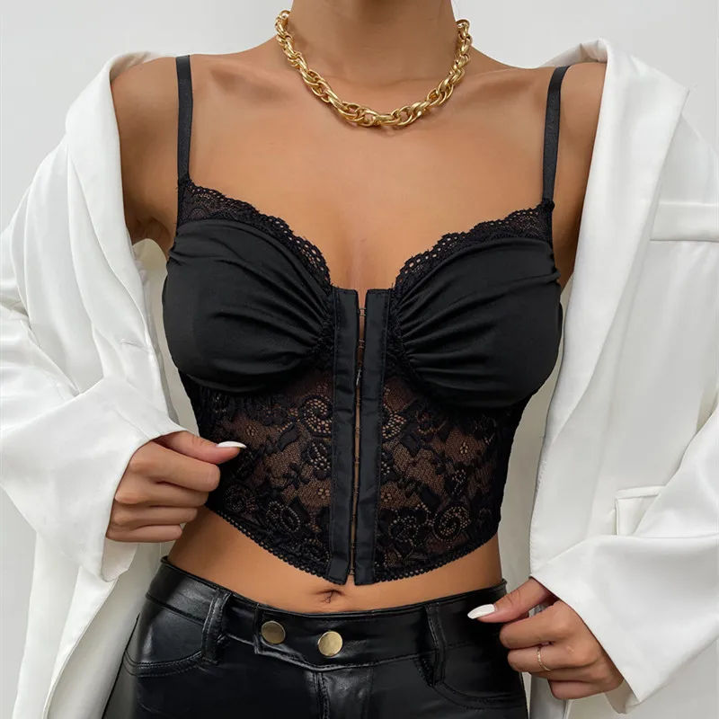 Women Bodycon Crop Top Lace Sweetheart Pleated Cropped Sleeveless Tank Tops Summer Female Spaghetti Strap Slim Fit Camisole
Women Bodycon Crop Top Lace Sweetheart Pleated Cropped Sleeveless Tank Tops Summer Female Spaghetti Strap Slim Fit Camisole