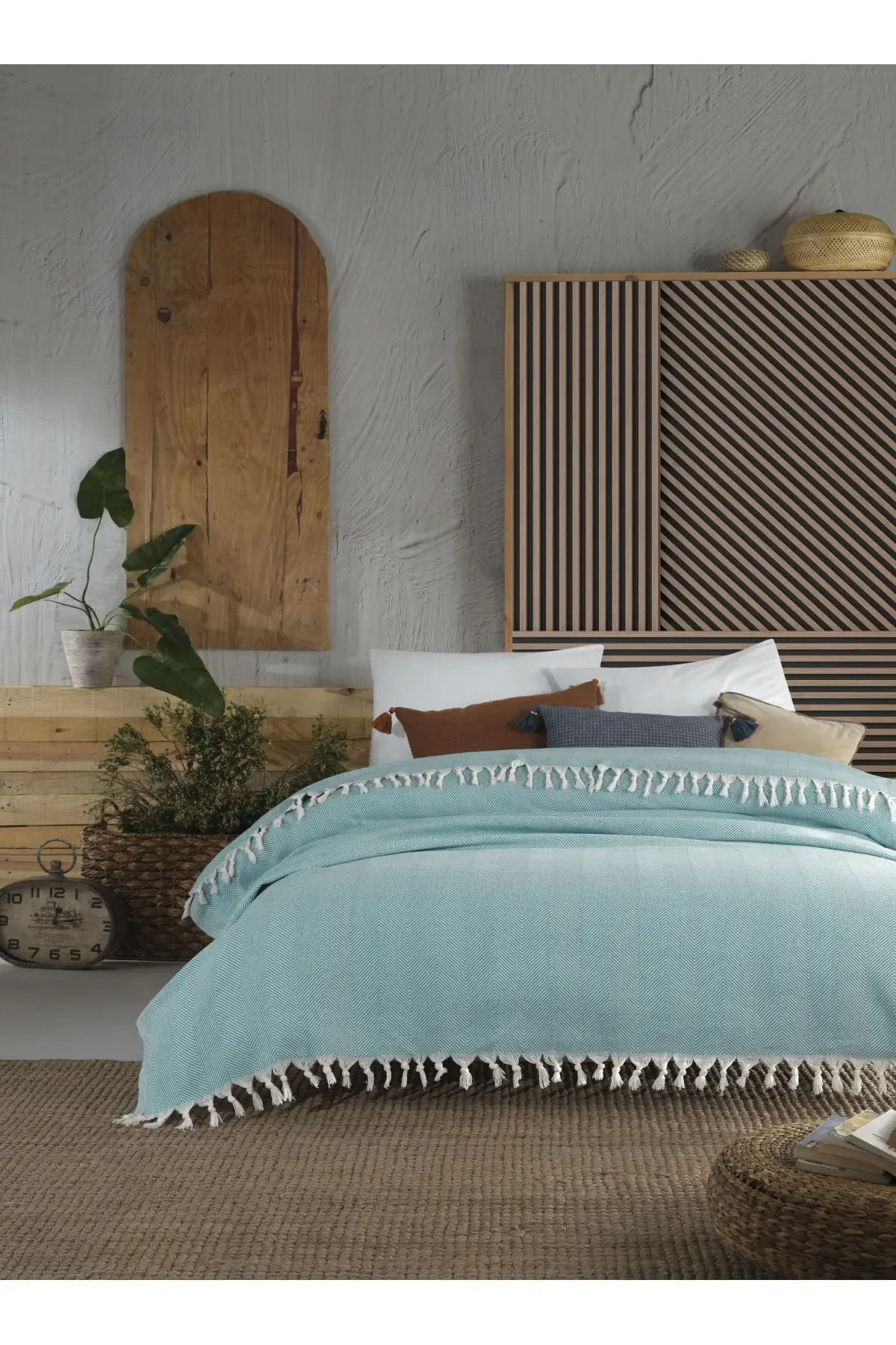 Lily Turquoise Single Pike 145X200 cm Bed Sofa Sofa Berjer Cover Cotton Tasseled Bed-less Pike & Pike
Lily Turquoise Single Pike 145X200 cm Bed Sofa Sofa Berjer Cover Cotton Tasseled Bed-less Pike & Pike