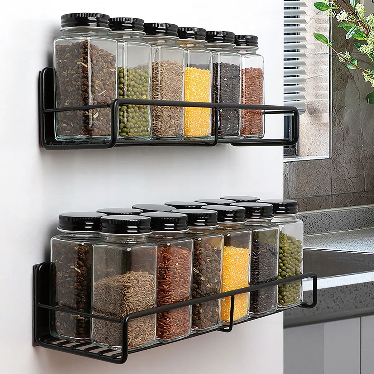 New 2 Pcs Magnetic Spice Rack Super Strong Magnetic Rack Organizer Rustproof Heavy Duty Refrigerator Spice Shelf No Drilling
New 2 Pcs Magnetic Spice Rack Super Strong Magnetic Rack Organizer Rustproof Heavy Duty Refrigerator Spice Shelf No Drilling