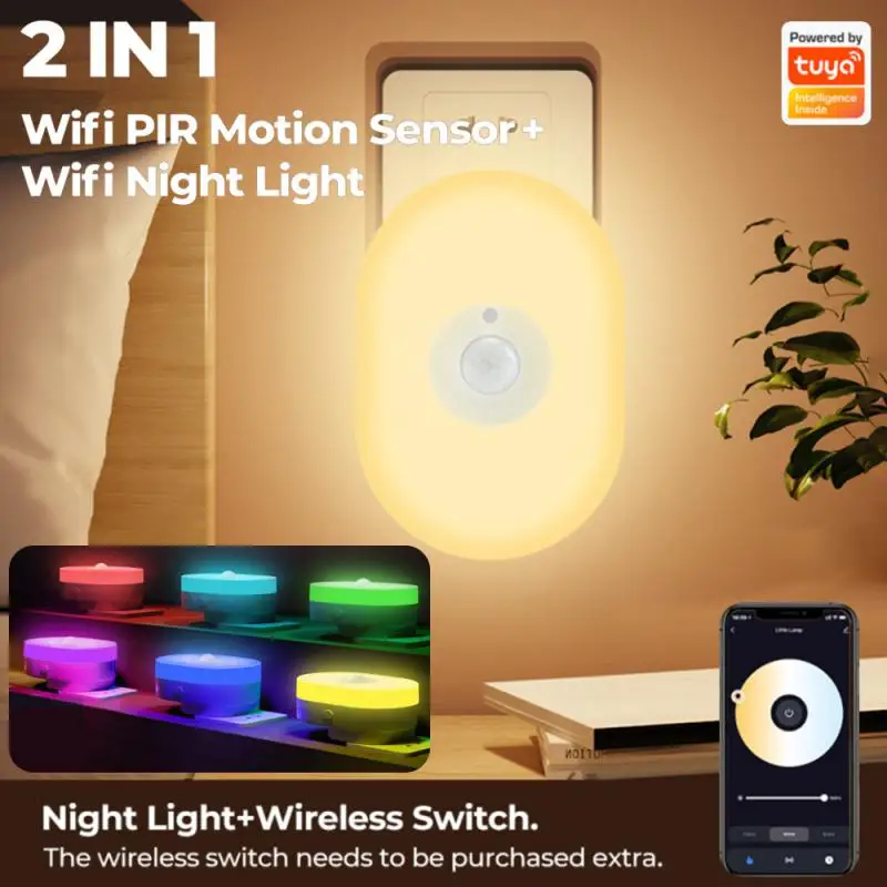 Умный светодиодный ночсветильник с Wi-Fi и управлением через приложение
Умный светодиодный ночсветильник с Wi-Fi и управлением через приложение