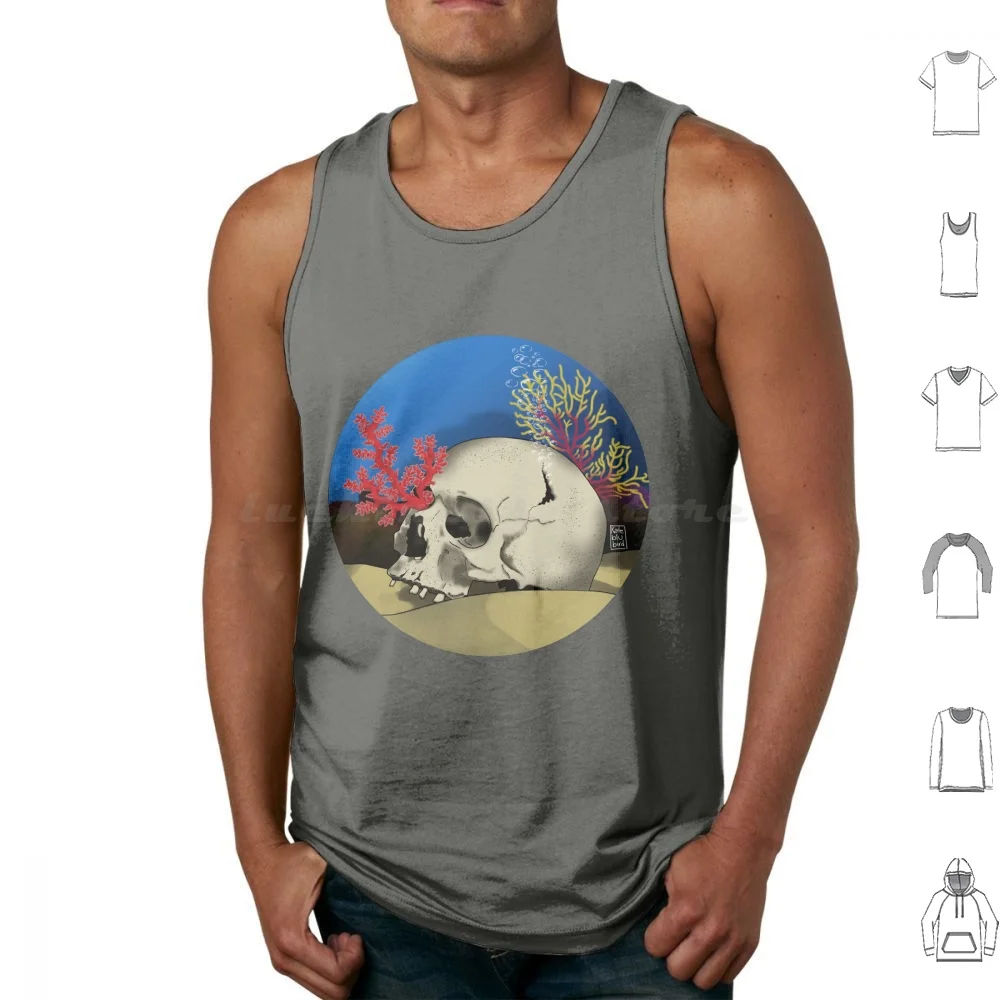 Coral Skull Tank Tops Print Cotton Coral Skull Cráneo Calavera Corales Undersea Sea Underwater Sand Kateblubird Reef
Coral Skull Tank Tops Print Cotton Coral Skull Cráneo Calavera Corales Undersea Sea Underwater Sand Kateblubird Reef