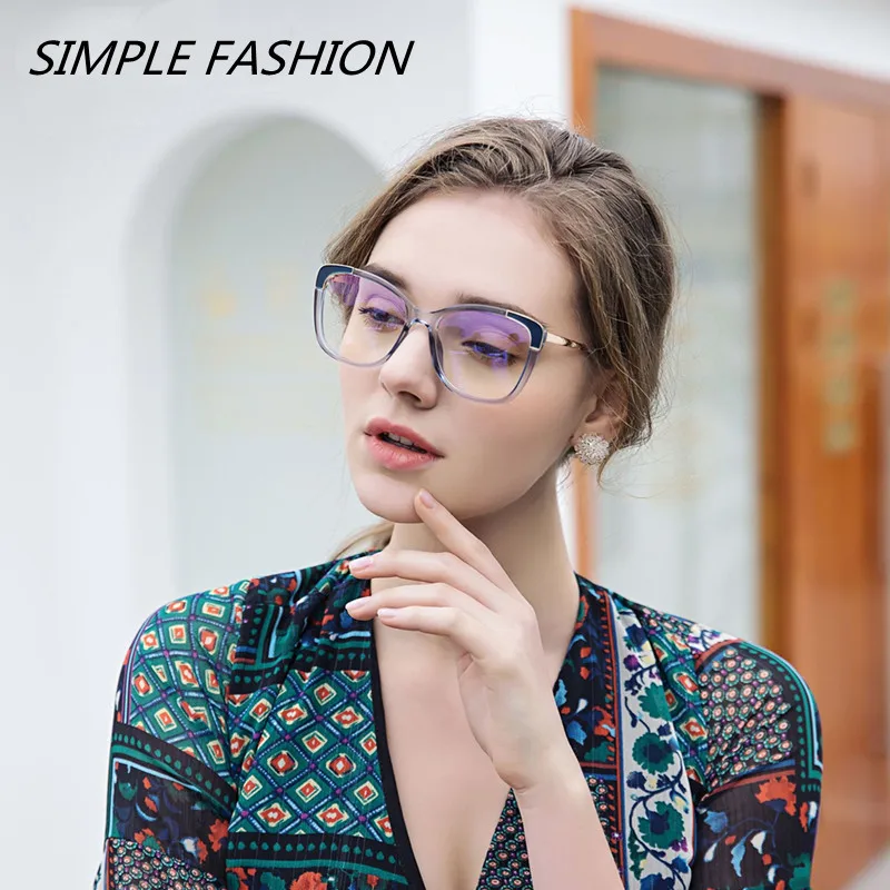 Sexy Cat Eye Glasses For Hyperopia Fashion Transparent Gray Frame Women Anti Blue Light Rays Reading Eyeglasses 0 to +600 Gafas
Sexy Cat Eye Glasses For Hyperopia Fashion Transparent Gray Frame Women Anti Blue Light Rays Reading Eyeglasses 0 to +600 Gafas