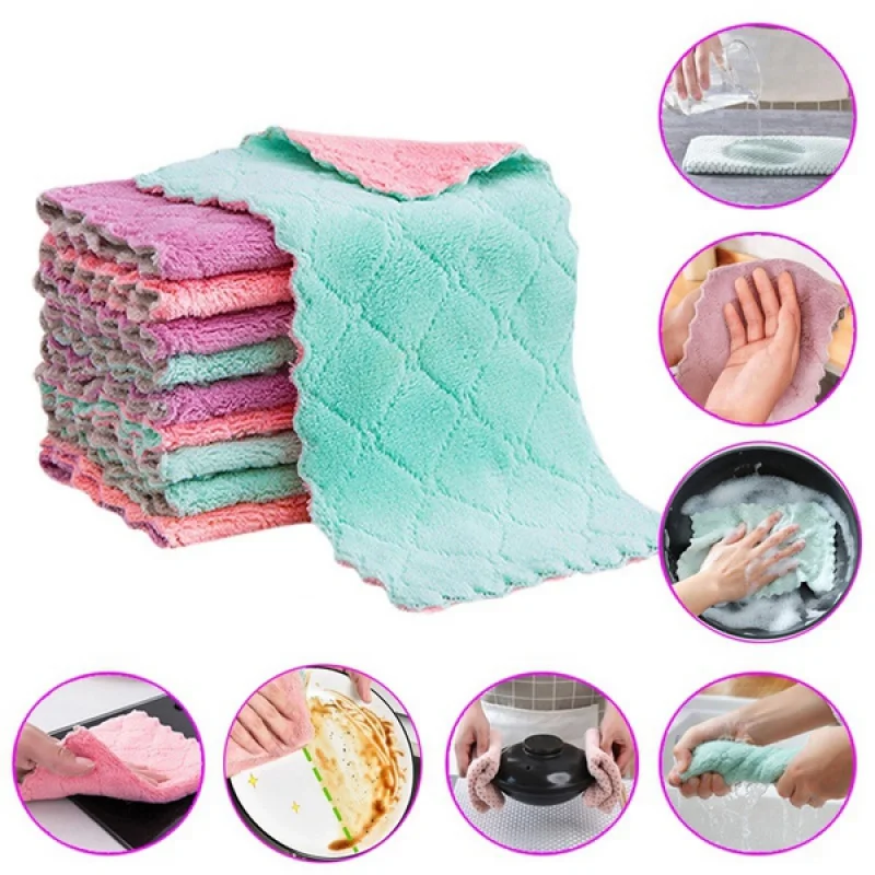 1 Piece Microfiber Kitchen Dish Cloth to Clean Anti-Adhere Sink/Cleaning Cloth/Oil
1 Piece Microfiber Kitchen Dish Cloth to Clean Anti-Adhere Sink/Cleaning Cloth/Oil