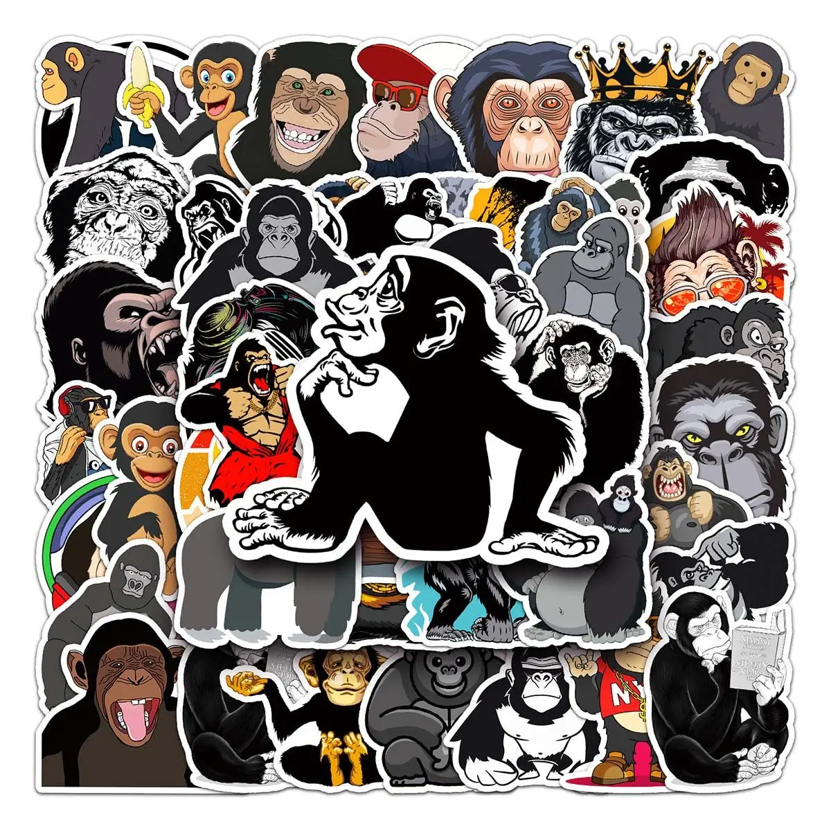 50 Pieces of Orangutan Graffiti Cartoon Animal Stickers European and American Style Fashion Skateboard Phone Case Suitcase Water
50 Pieces of Orangutan Graffiti Cartoon Animal Stickers European and American Style Fashion Skateboard Phone Case Suitcase Water