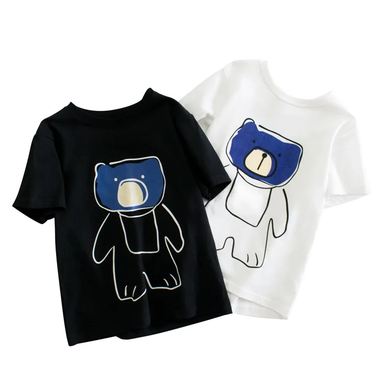 T Shirt Teenagers Clothing Summer Tops Short Sleeve Cotton Bear Pattern Breathable Soft Casual Tee For Boy Girl
T Shirt Teenagers Clothing Summer Tops Short Sleeve Cotton Bear Pattern Breathable Soft Casual Tee For Boy Girl