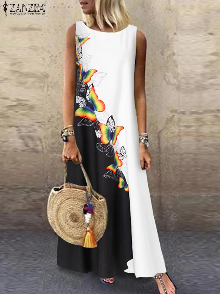 ZANZEA Female Fashion Casual Holiday Elegant Long Robe Bohemian Women Summer Butterfly Dress Flroal Printed Sarafans Vestidos
ZANZEA Female Fashion Casual Holiday Elegant Long Robe Bohemian Women Summer Butterfly Dress Flroal Printed Sarafans Vestidos