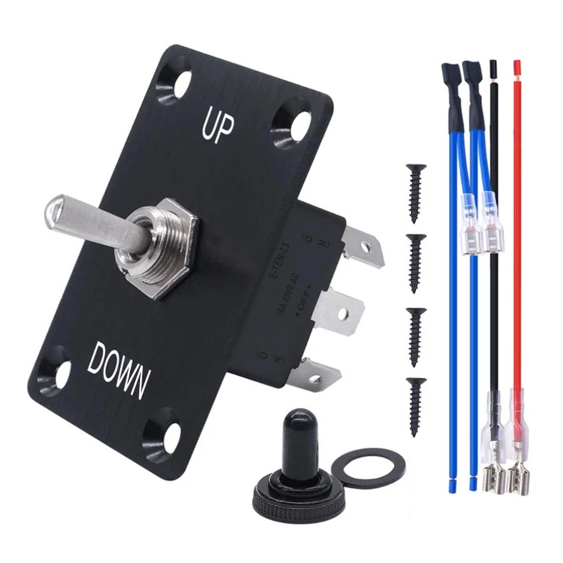 Marine Boat Anchor Windlass Control Panel Aluminum Plate 6PDT Up/Down Trim Tab Toggle Switch
Marine Boat Anchor Windlass Control Panel Aluminum Plate 6PDT Up/Down Trim Tab Toggle Switch