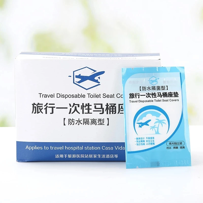 50 pcs/bag Disposable Toilet Seat Cover Mat Portable 100% Waterproof Safety Toilet Seat Pad For Travel Camping Bathroom Tools
50 pcs/bag Disposable Toilet Seat Cover Mat Portable 100% Waterproof Safety Toilet Seat Pad For Travel Camping Bathroom Tools