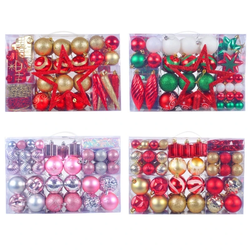 Christmas Ball Ornament 102pcs/box Decorations Holiday Festival Home Drop shipping
Christmas Ball Ornament 102pcs/box Decorations Holiday Festival Home Drop shipping