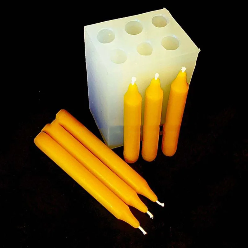 1PC 6 Hole Long Rod Cylindrical Candle Silicone Molds DIY Handmade Craft Making Supplies Home Decoration
1PC 6 Hole Long Rod Cylindrical Candle Silicone Molds DIY Handmade Craft Making Supplies Home Decoration