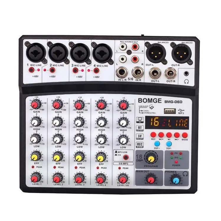 Wholesale BMG USB Audio Mixer Console Stereo with 16 type DSP for studio DJ livestream musical performance Recording
Wholesale BMG USB Audio Mixer Console Stereo with 16 type DSP for studio DJ livestream musical performance Recording