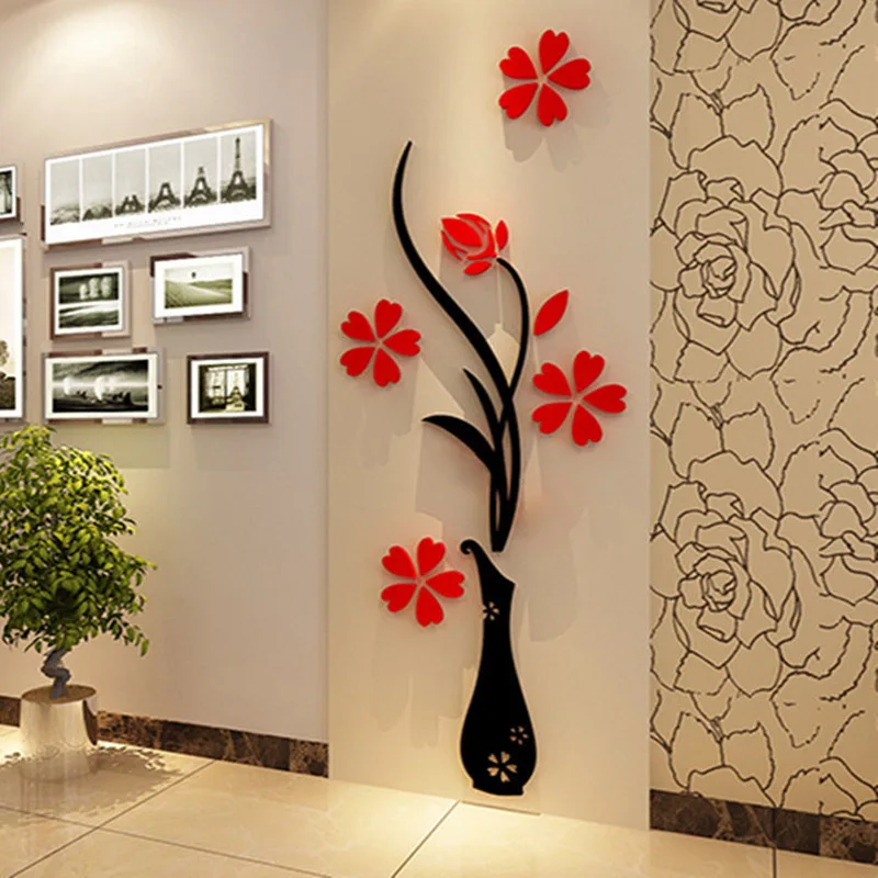 5 Size Colorful Multi-Pieces Flower Vase 3D Acrylic Decoration Wall Sticker DIY Art Wall Poster Home Decor Bedroom Wallstick
5 Size Colorful Multi-Pieces Flower Vase 3D Acrylic Decoration Wall Sticker DIY Art Wall Poster Home Decor Bedroom Wallstick