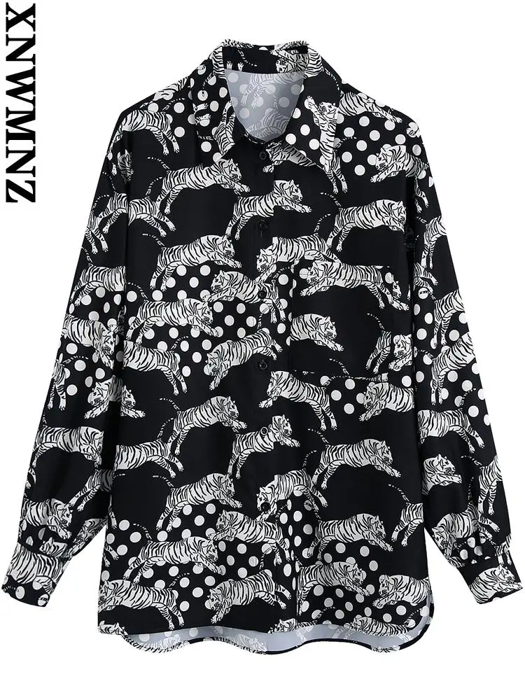XNWMNZ vintage shirt Women fashion satin print side vents shirts vintage long sleeve button-up female blouses blusas chic tops
XNWMNZ vintage shirt Women fashion satin print side vents shirts vintage long sleeve button-up female blouses blusas chic tops