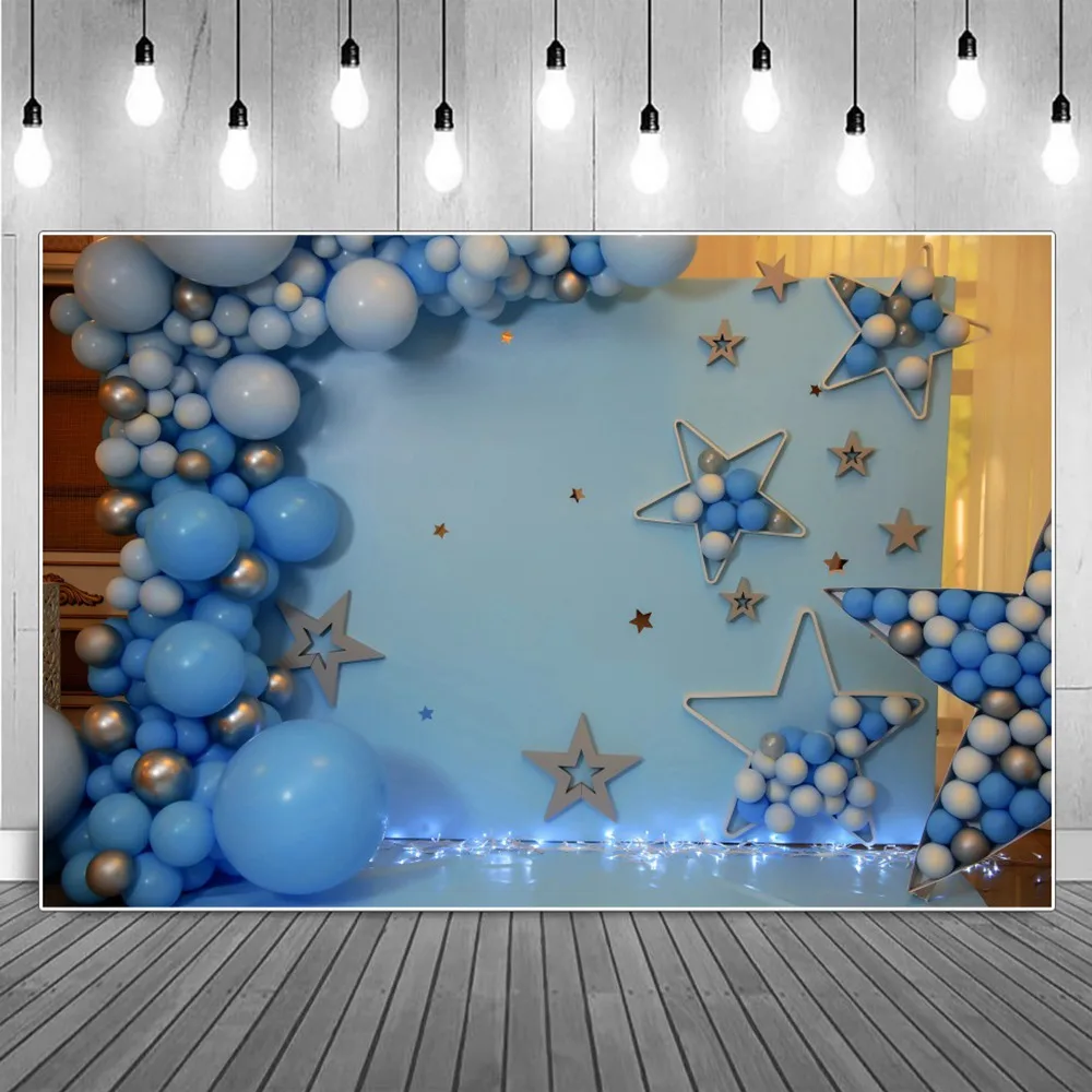 Blue Balloons Screen Stars Baby Boy Birthday Decoration Photography Backgrounds Light Lines Wedding Party Photocall Backdrops
Blue Balloons Screen Stars Baby Boy Birthday Decoration Photography Backgrounds Light Lines Wedding Party Photocall Backdrops