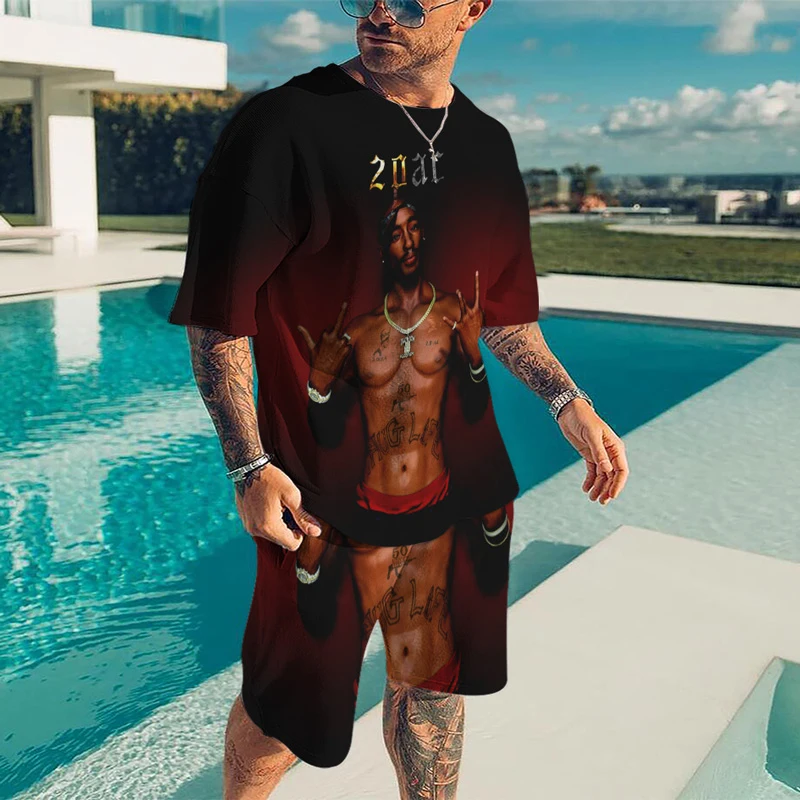 Summer Man Set Hip Hop tracksuit Set Man T Shirt Men's Short Sleeve O Neck Shirts shorts 2 Piece Set Oversized Rap 3D Print set
Summer Man Set Hip Hop tracksuit Set Man T Shirt Men's Short Sleeve O Neck Shirts shorts 2 Piece Set Oversized Rap 3D Print set