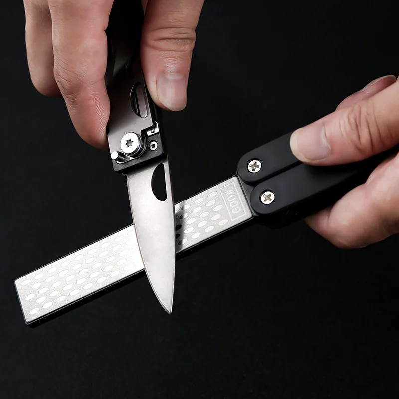 New Double Sided Folded Pocket Whetstone Sharpener Diamond Knife Sharpening Stone Scissors Polished Household Kitchen Tool
New Double Sided Folded Pocket Whetstone Sharpener Diamond Knife Sharpening Stone Scissors Polished Household Kitchen Tool