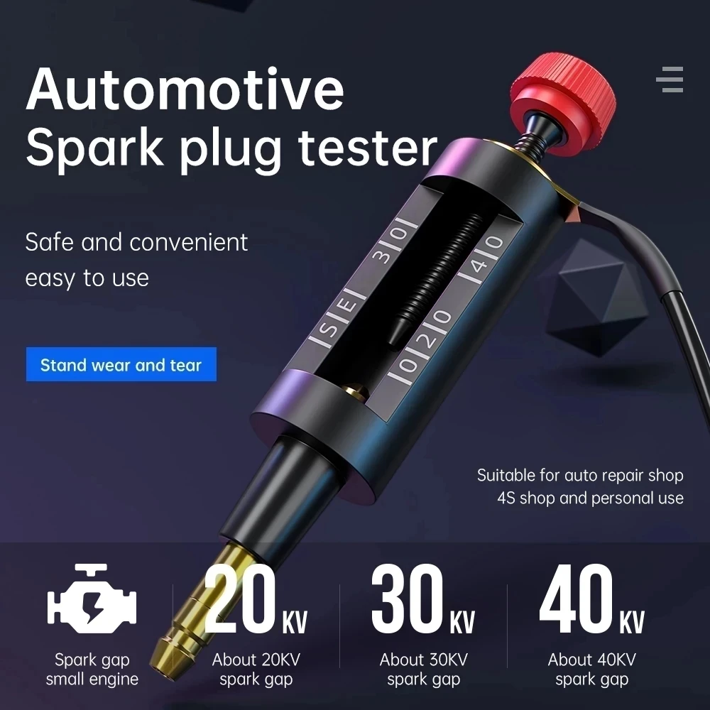 Spark Plug Tester Ignition System Coil Tester Adjustable Ignition Coil Tester Auto Repair Tools Auto Spark Plug Test Pen
Spark Plug Tester Ignition System Coil Tester Adjustable Ignition Coil Tester Auto Repair Tools Auto Spark Plug Test Pen