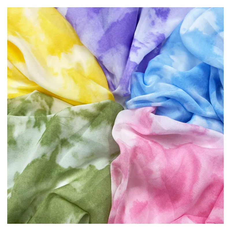 Double Color Sheer Crepe Chiffon Fabric Transparent Dressmaking Sewing Material Floral Silk Tulle Fabric Sold By The Meter
Double Color Sheer Crepe Chiffon Fabric Transparent Dressmaking Sewing Material Floral Silk Tulle Fabric Sold By The Meter