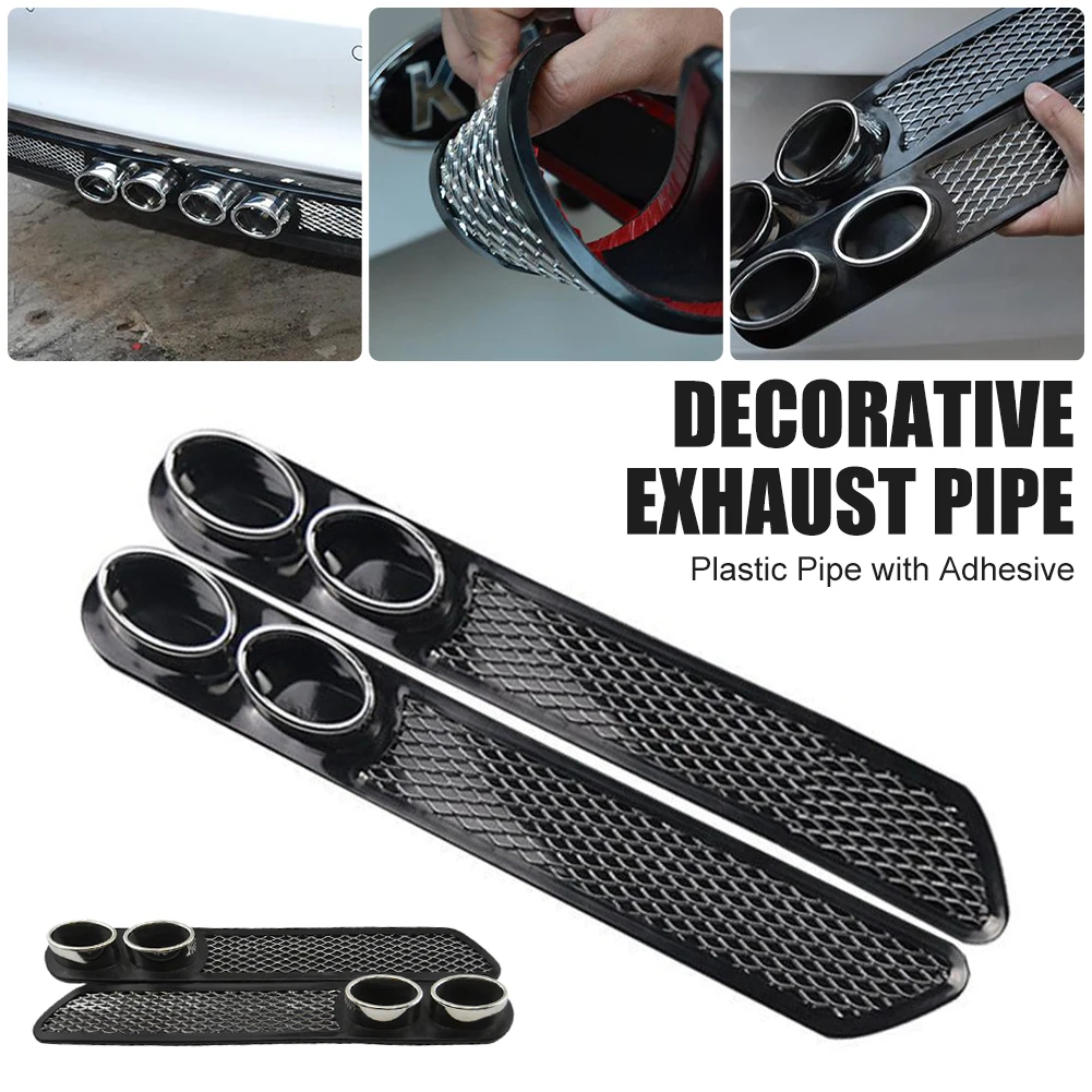 New 1Pair Universal Car Fake Decorative Exhaust Electroplated Plastic Exhaust Pipe Decoration Self-Adhesive Exterior Accessories
New 1Pair Universal Car Fake Decorative Exhaust Electroplated Plastic Exhaust Pipe Decoration Self-Adhesive Exterior Accessories